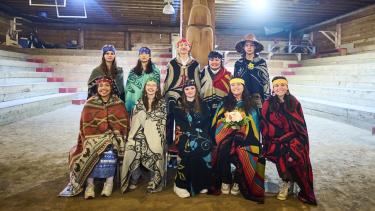 2024 Indigenous Role Models Ten Indigenous Role Models blanketed and pose for photos